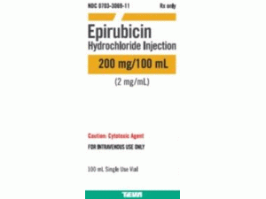 盐酸表柔比星，盐酸表柔比星注射溶液（Epirubicin Teva inj 200mg/100ml）