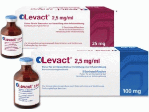 盐酸苯达莫司汀，盐酸苯达莫司汀注射剂（Levact 2.5mg/ml 25mg Pulver）