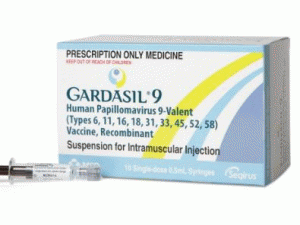 人乳头瘤病毒9价疫苗，重组注射剂Gardasil 9 sdv 10X0.5nl