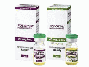 普拉曲沙冻干粉注射剂FOLOTYN 20MG/ML 2ML SDV