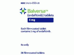 厄达替尼薄膜片Balversa Tablets 5mg(erdafitinib)