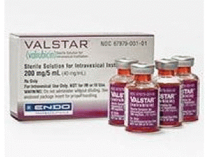 戊柔比星注射溶液valrubicin(Valstar intravesical 40mg/mL 5mL)
