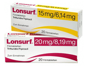 Lonsurf 15mg/6.14mg Filmtabletten(复方曲氟尿苷盐酸/替吡嘧啶薄膜片)