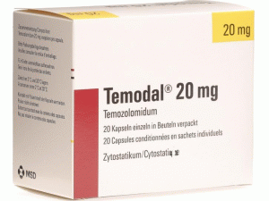 替莫唑胺胶囊Temozolomide(Temodal Kapseln Beute 20x20mg)