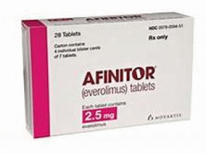依维莫司片Afinitor Tablets 2.5mg(Everolimus)