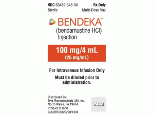 盐酸苯达莫司汀注射剂BENDEKA MDV 100MG 4ML(BENDAMUSTINE HCL)