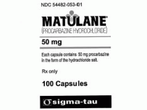 盐酸甲基苄肼胶囊procarbazine(Matulane 50Capsules)