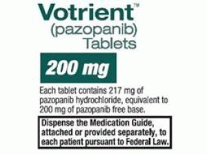 盐酸帕唑帕尼薄膜片Votrient 200mg Filmtabletten