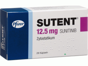 苹果酸舒尼替尼Sutent 25mg Capsules(sunitinib malate)