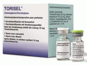 坦罗莫司冻干粉注射剂Torisel kit 30mg/1.2ml+2.2ml(Temsirolimus)