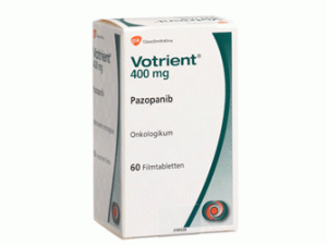 帕唑帕尼薄膜片Votrient tablets 400mg(Pazopanib)