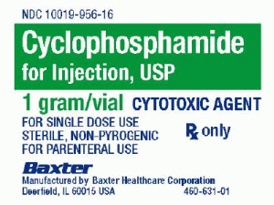 环磷酰胺粉末注射剂(Cyclophosphamide 1g vial)说明书