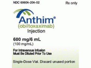 Obiltoxaximab(Anthim Intravenous Infusion 600mg/6mL)