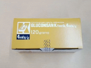 葡萄糖酸钾颗粒Gluconsan K Fine (particle 4mEq/g 120g 1g×120bag)说明书
