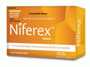 多糖铁复合物/抗坏血酸钙/苏糖酸钙/琥珀酸复合片(Niferex 30Tablets)说明书