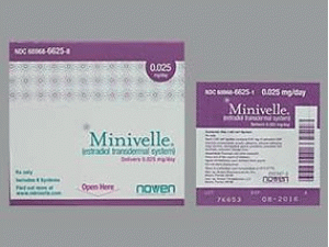 Minivelle transdermal system 0.025mgmg（Estradiol 雌二醇透贴片）说明书