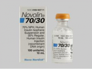 常规人胰岛素注射[重组DNA来源](Novolin 70/30 PenFill)说明书