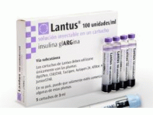 甘精胰岛素注射药筒Lantus 100E/ml 5X3ml(insulin glargine )说明书
