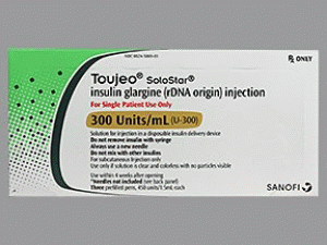 甘精胰岛素预填充笔注射溶液(Toujeo 300E/ml Solostar 5X1.5ml)说明书