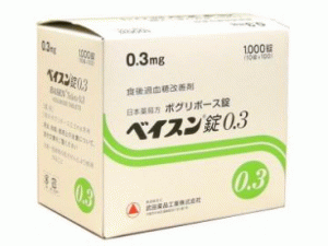 伏格列波糖片，ベイスン锭(BASEN Tablets 0.3mg)说明书