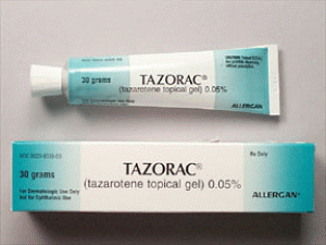 他扎罗汀凝胶Tazorac 0.05% crm 30g(tazarotene )说明书
