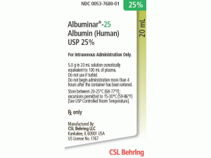 人血白蛋白(Albumin DS 25% VL)说明书