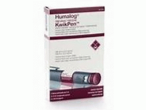 赖脯胰岛素预装注射笔insulin lispro(Humalog Kwik Pen 200nu 2X3ml)