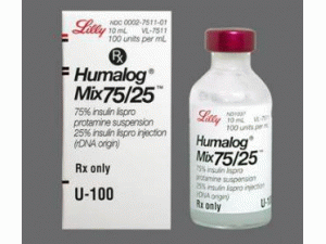 赖脯胰岛素蛋白/赖脯胰岛素注射液（Humalog Mix 75/25 Vial 10ml）
