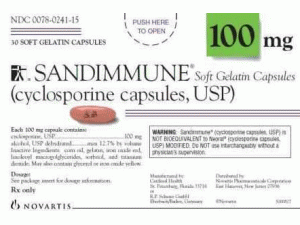 环孢素胶囊Sandimmune Capsules 100mg(Cyclosporine)说明书