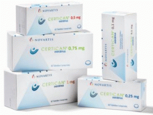 依维莫司薄膜片Certican 1mg Tabletten(Everolimus)说明书