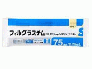 重组非格司亭注射器「サンド」(Filgrastim BS Inj.75μg Syringe)说明书