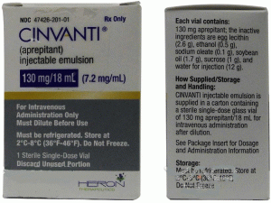 阿瑞匹坦注射用乳剂Cinvanti inj 130mg/18ml(aprepitant)说明书