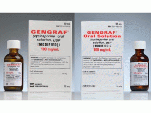 环孢菌素口服悬浮液cyclosporine(Gengraf Oral Suspension 100mg/ml 50nl)