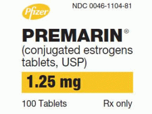 Premarin 1.25mg Tab(Conjugated estrogens 复合雌激素片)说明书