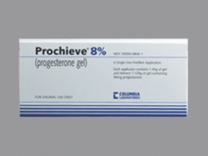 Prochieve 8% gel 90mg(progesterone vaginal 黄体激素凝胶)说明书