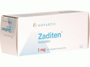 Zaditen Tabletten 1mg（ketotifen fumarate 富马酸酮替芬片）说明书