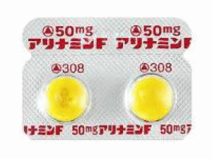 呋喃硫胺糖衣片Fursultiamine (Alinamin F sugar-coated Tablet 50mg)