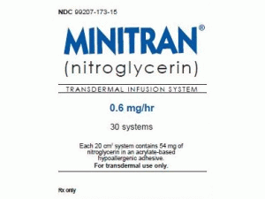 硝酸甘油透皮贴片(Nitroglycerin 0.6mg/HR)说明书
