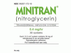 硝酸甘油透皮贴片(Nitroglycerin 0.4mg/HR)说明书