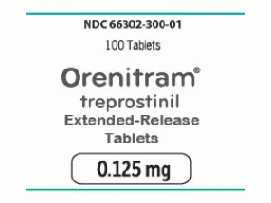 曲前列环素缓释片(treprostinil)-曲前列环素说明书-Orenitram Tablets 10×0.125mg