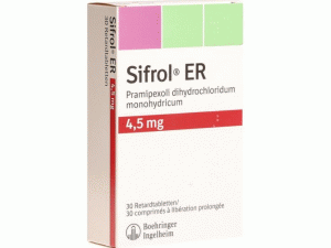 盐酸普拉克索缓释片-普拉克索说明书-Sifrol ER Retard Tabletten 4.5mg