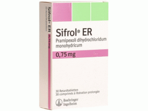 盐酸普拉克索缓释片-普拉克索说明书-Sifrol ER Retard Tabletten 0.75mg