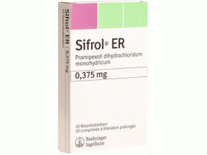 盐酸普拉克索缓释片-普拉克索说明书-Sifrol ER Retard Tabletten 0.375mg