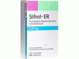 盐酸普拉克索缓释片-普拉克索说明书-Sifrol ER Retard Tabletten 1.5mg