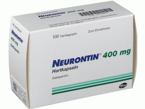 加巴喷丁胶囊（gabapentin）说明书- Neurontin 100ST×400mg Kapseln